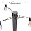 Yescom Shade Sail Posts (Pole, Base, D-Ring Clamp)