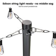 Yescom Shade Sail Posts (Pole, Base, D-Ring Clamp) Image