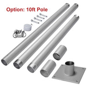 Yescom Shade Sail Posts (Pole, Base, D-Ring Clamp) Image