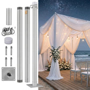 Yescom Shade Sail Posts (Pole, Base, D-Ring Clamp) Image