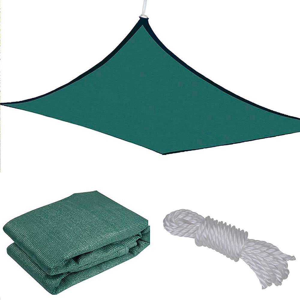 Yescom Patio Square Sun Sail Shade Canopy 18ft Color Optional, Dark Green Image