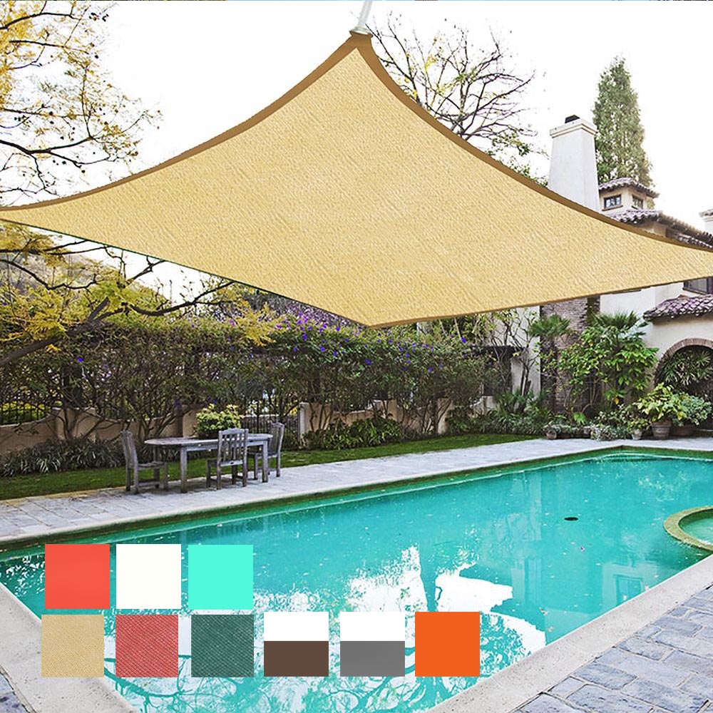 Yescom Patio Square Sun Sail Shade Canopy 18ft Color Optional Image