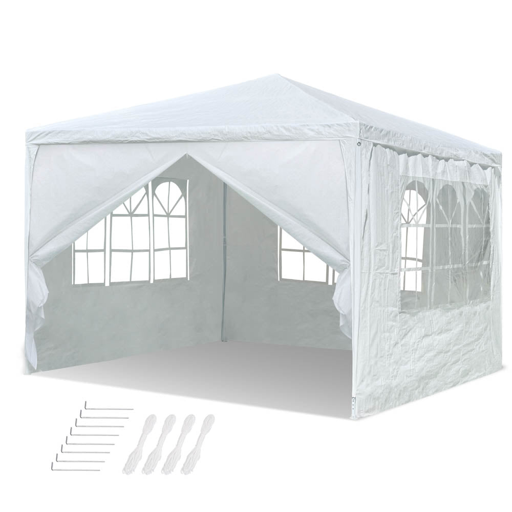 Yescom 10' x 10' Outdoor Wedding Party Tent 4 Sidewalls, White Image