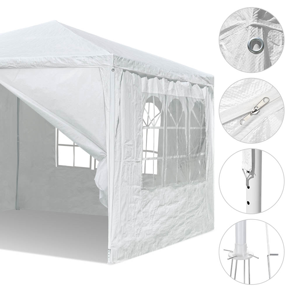 Yescom 10' x 10' Outdoor Wedding Party Tent 4 Sidewalls Image
