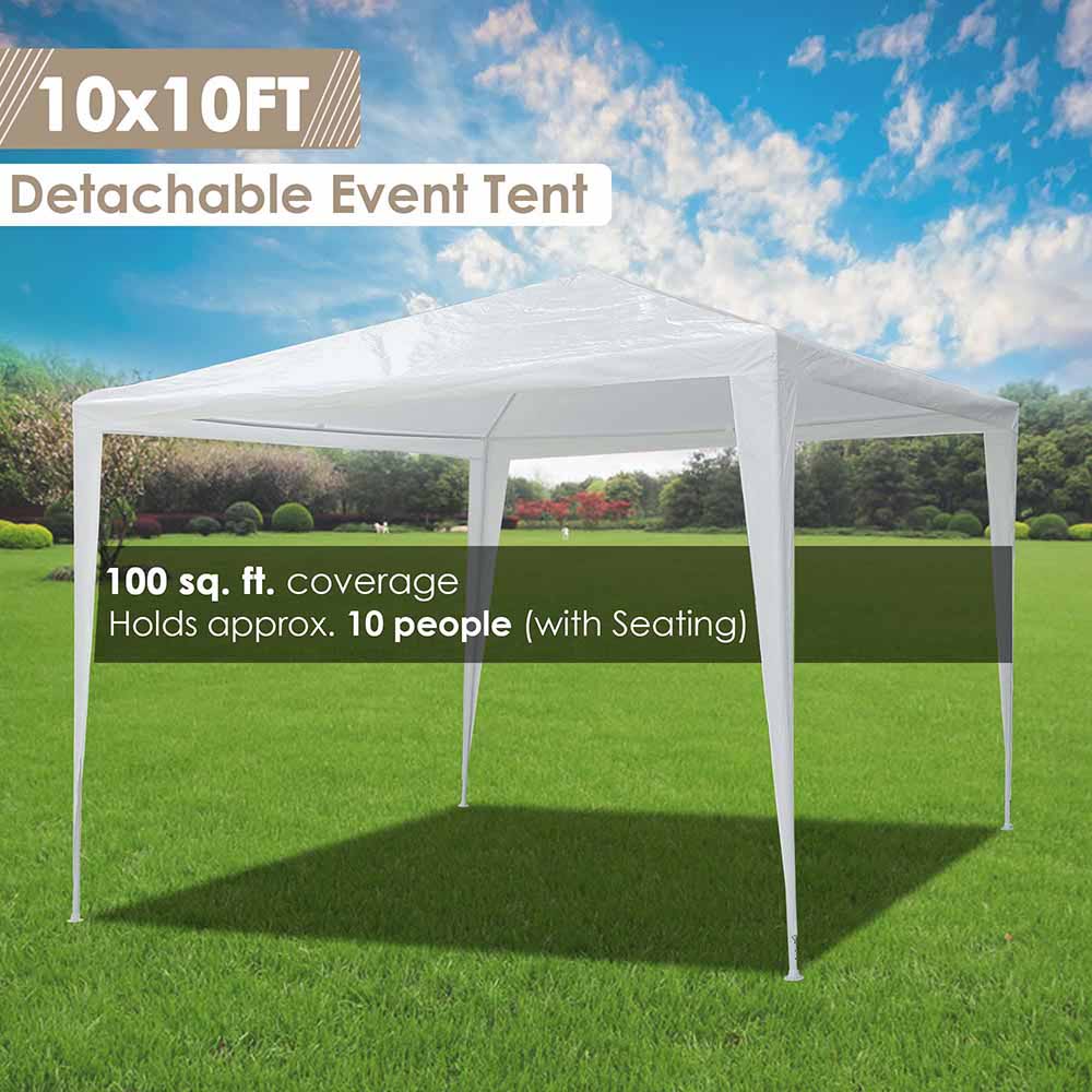 Yescom 10' x 10' Outdoor Wedding Party Tent 4 Sidewalls Image