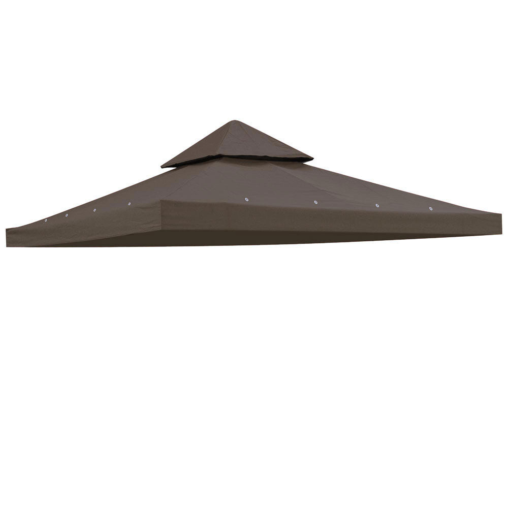 Yescom 8' x 8' Gazebo Canopy Replacement Top Color Optional, Brown Image