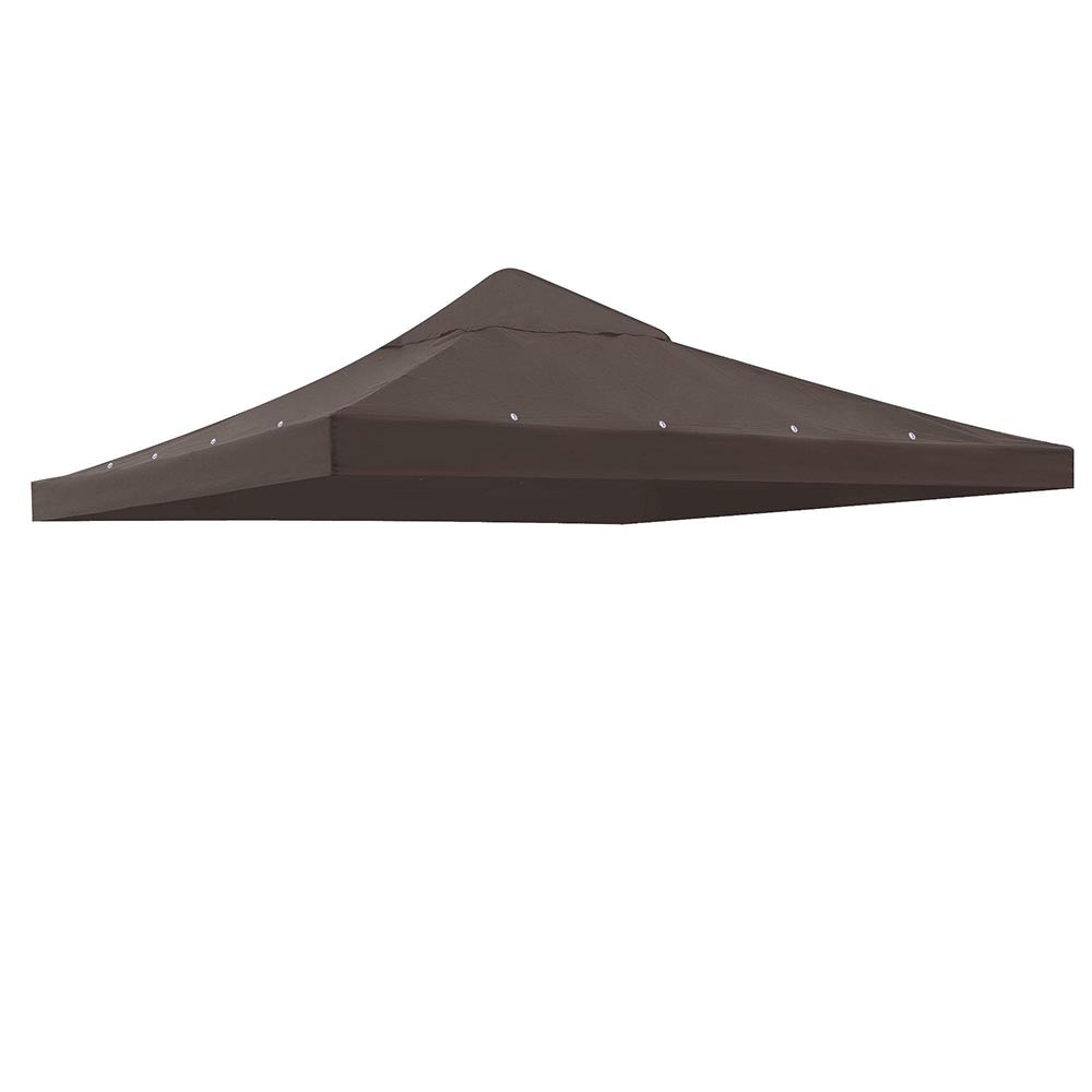 Yescom 10' x 10' Universal Gazebo Canopy Replacement Top Color Optional, Brown Image