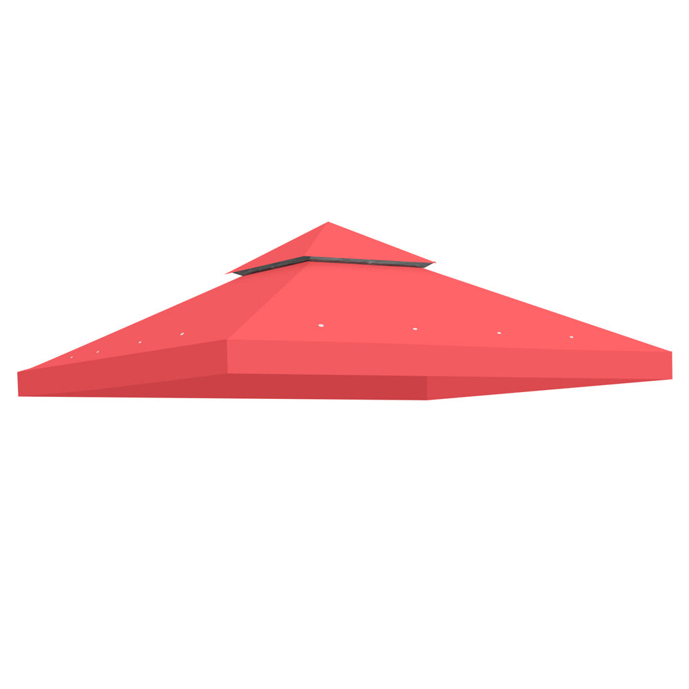Yescom 12' x 12' Gazebo Canopy Replacement Top, Red Image
