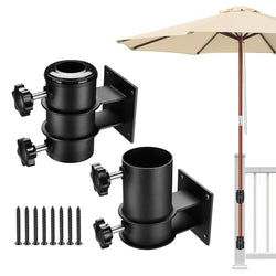 Yescom Patio Umbrella Mounting Brackets for Deck Railing (D2 5/16