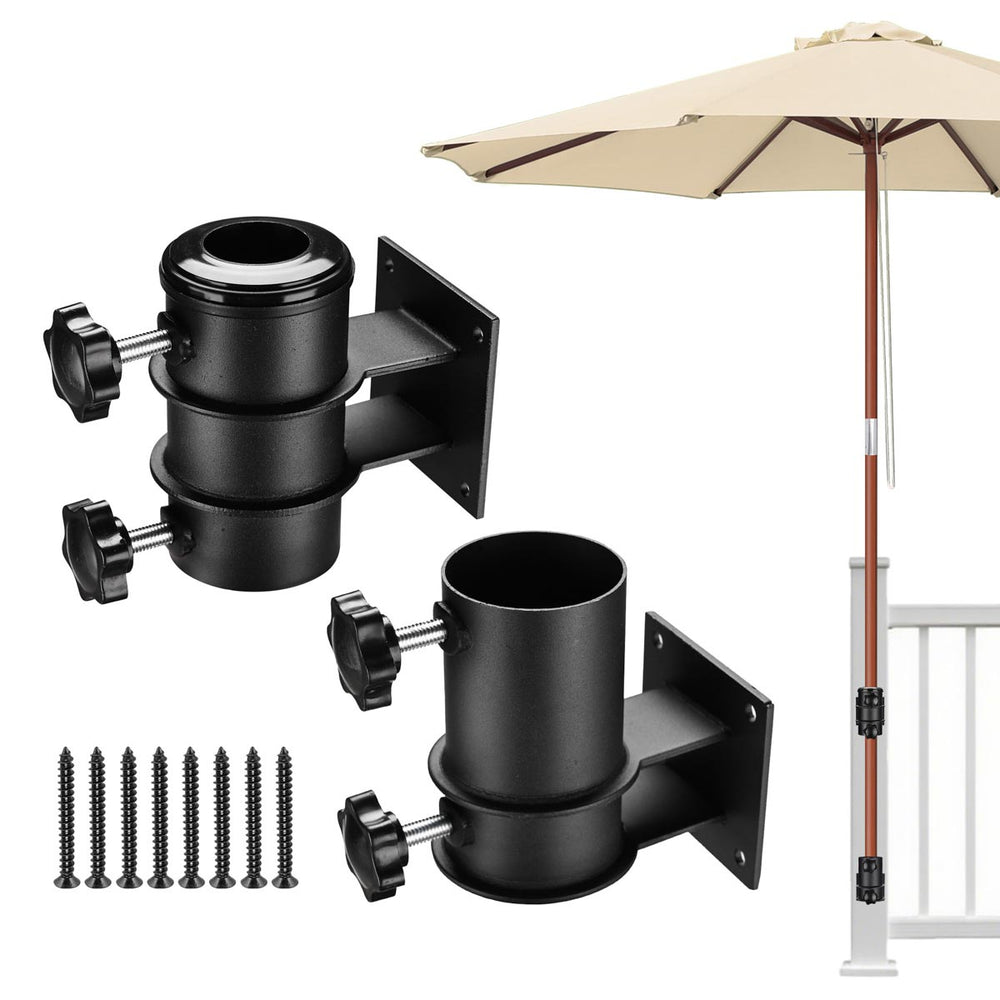 Yescom Patio Umbrella Mounting Brackets for Deck Railing (D2 5/16") Image