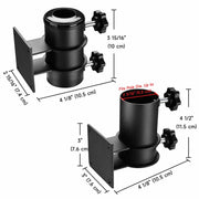 Yescom Patio Umbrella Mounting Brackets for Deck Railing (D2 5/16") Image