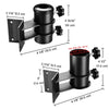 Yescom Patio Umbrella Mounting Brackets for Deck Railing (D2 5/16")