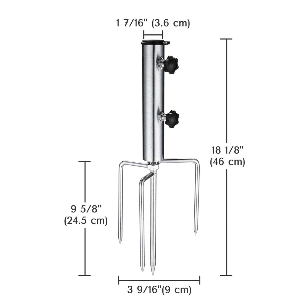 Yescom Pool Patio Umbrella Clamp 1 1/2" Holds Pole D7/8" to D1 1/4" Image