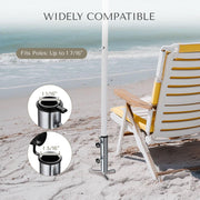 Yescom Galvanized Steel Beach Umbrella Anchor for Poles D1 7/16" Image