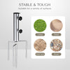 Yescom Galvanized Steel Beach Umbrella Anchor for Poles D1 7/16"
