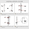 Yescom Umbrella Holder for Deck Railing/Post - Pole D1 9/16"