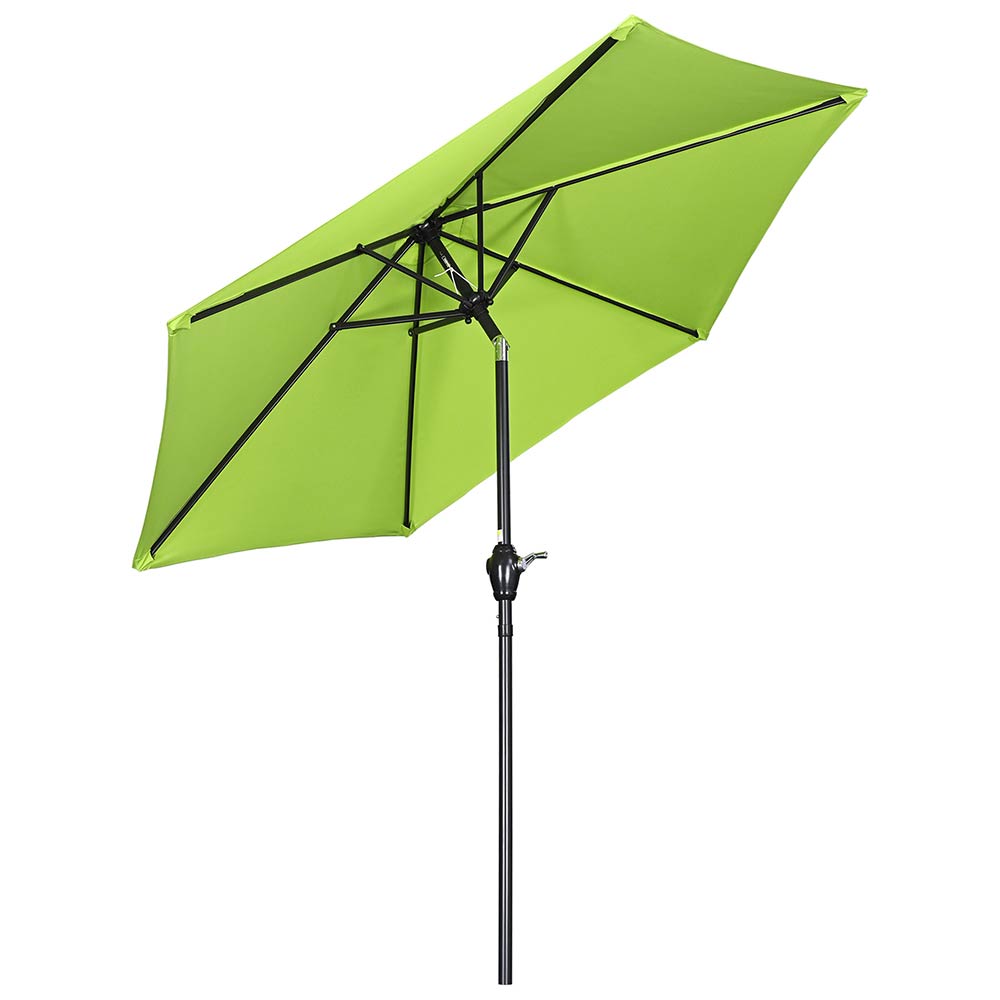 Yescom 7.5ft Patio Umbrella Crank and Tilt 6-Rib, Green Glow Image