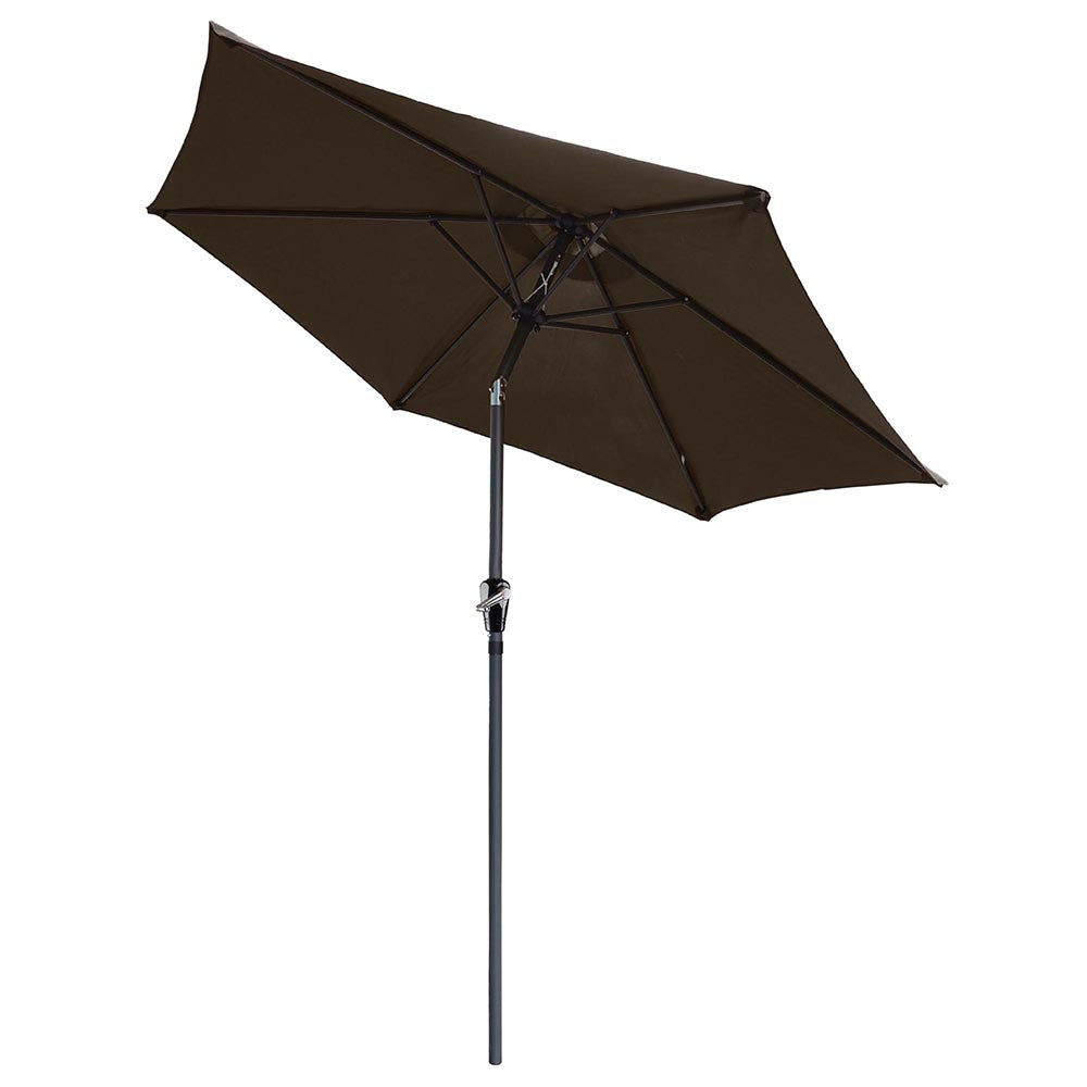 Yescom 8ft Patio Umbrella Outdoor Market Umbrella, Brown Image