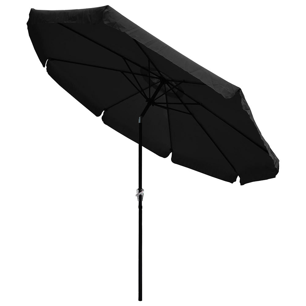 Yescom 10ft Patio Outdoor Market Umbrella Tilt Multiple Colors, Black Image