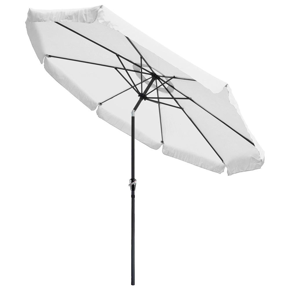 Yescom 10ft Patio Outdoor Market Umbrella Tilt Multiple Colors, White Image