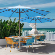 Yescom 13ft Patio Wood Market Umbrella Multiple Colors Black Yescom 13ft Patio Wood Market Umbrella Multiple Colors Black