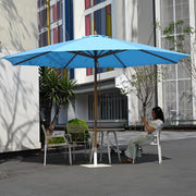 Yescom 13ft Patio Wood Market Umbrella Multiple Colors Black Yescom 13ft Patio Wood Market Umbrella Multiple Colors Black