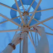Yescom 13ft Patio Wood Market Umbrella with Deck Mount Image
