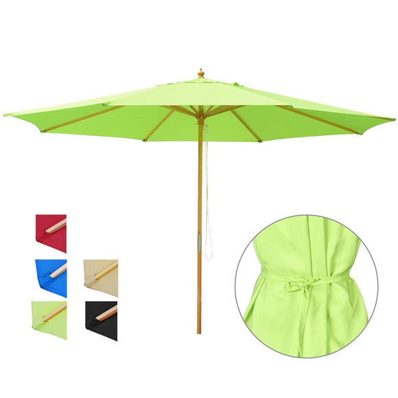Yescom 13ft Patio Wood Market Umbrella Multiple Colors Image