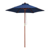 Yescom 7ft Patio Wood Market Umbrella 6-Rib for Golf Courses/Country Clubs