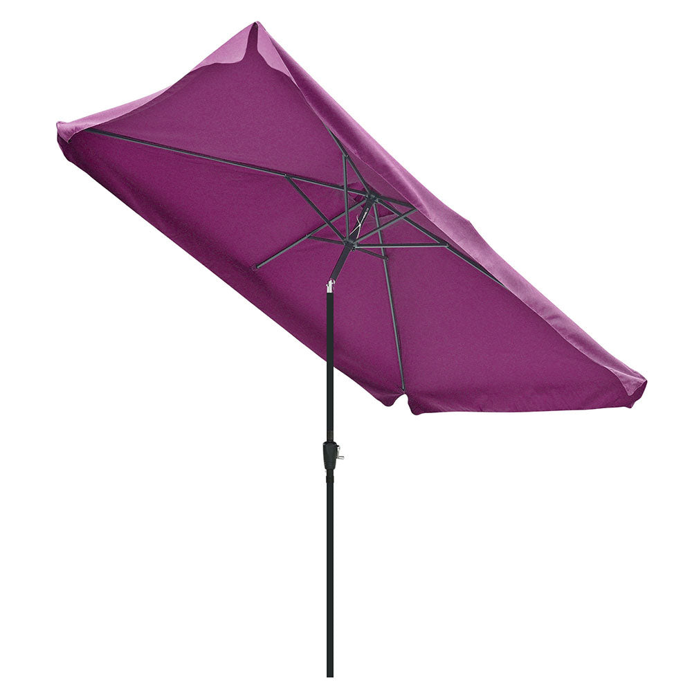 Yescom 10x6.5 ft Patio Rectangular Market Umbrella Tilt Multiple Colors, Fuchsia Image