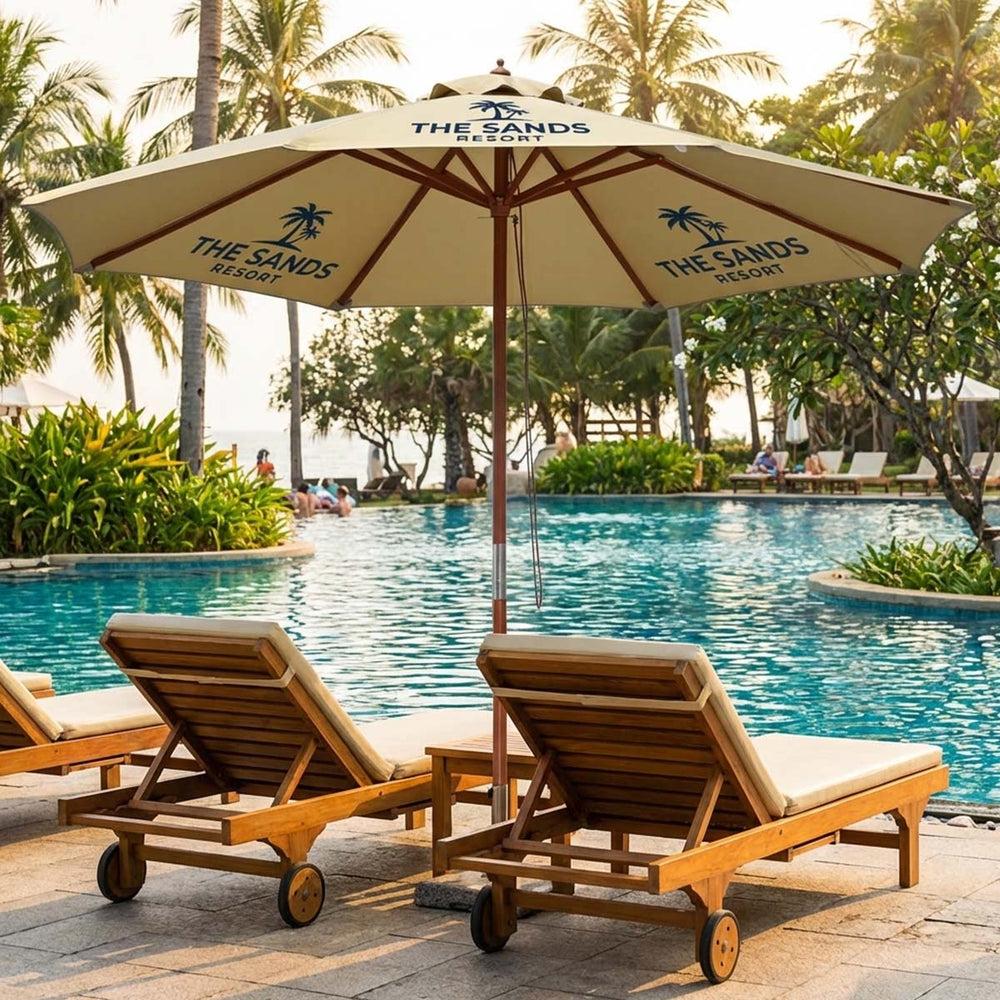 Yescom 9ft 8-Rib Patio Outdoor Market Umbrella 3-Tiered Tilt