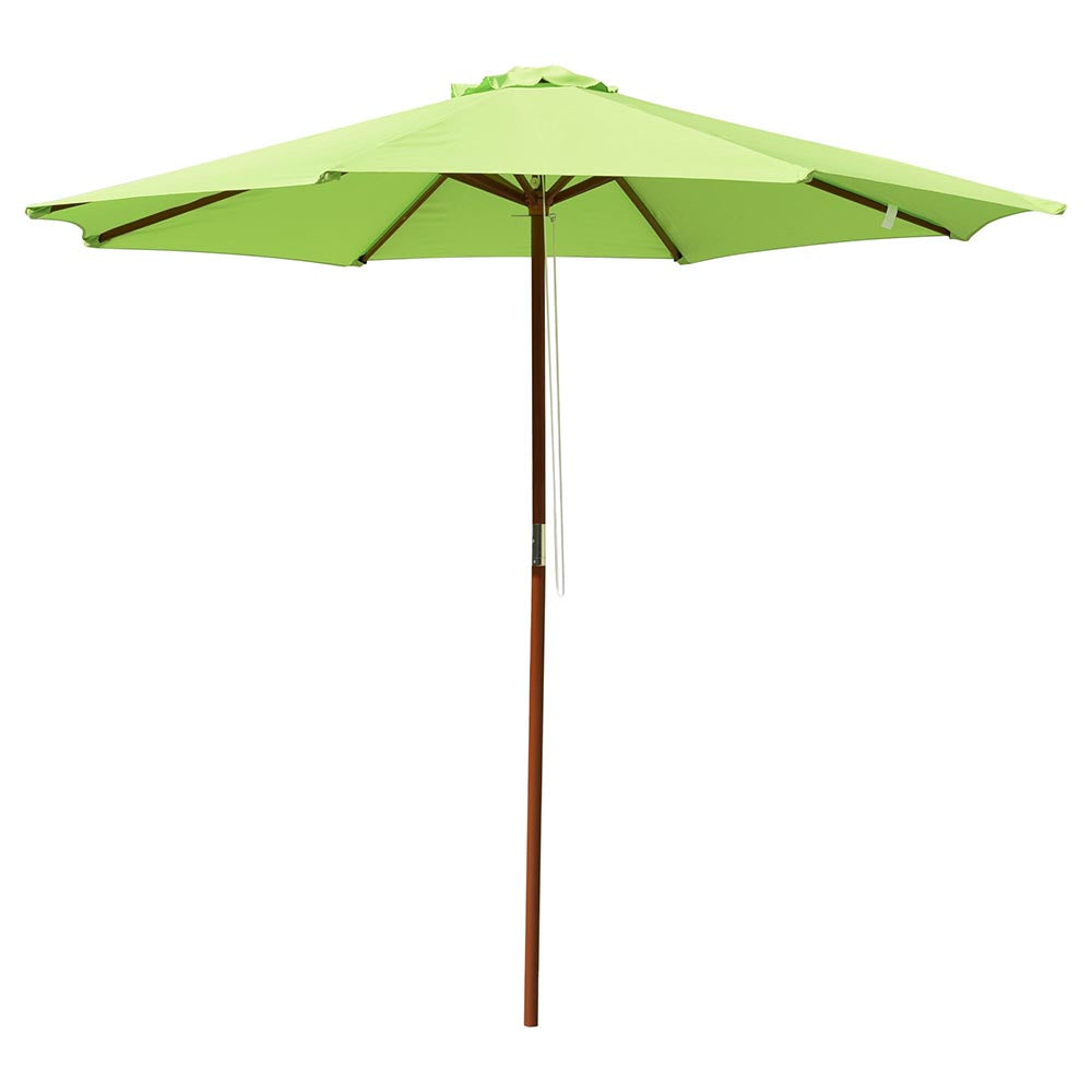 Yescom 9ft Patio Wood Market Umbrella Multiple Colors, Lime Image