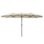 15x9 steel frame patio umbrella Yescom 15x9 ft Patio Rectangular Market Umbrella w/ Wind Vent