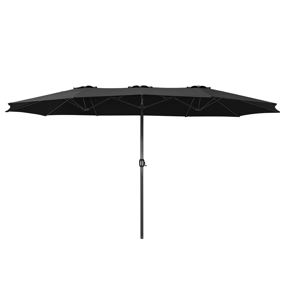 Yescom 15x9 ft Patio Rectangular Market Umbrella w/ Wind Vent