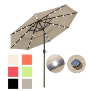 3 tiered patio umbrella Yescom 9ft Prelit Umbrella 3-Tiered Patio Umbrella with Lights