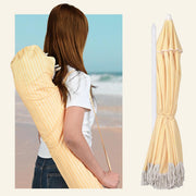 Yescom 6ft Fringe Patio Beach Umbrella with Weighted Base Image