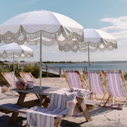 6ft half patio umbrella Yescom Fringe Beach Umbrella 6ft 8-rib with Anchor