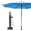 Yescom 13ft Patio Wood Market Umbrella with Deck Mount