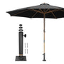 Yescom 13ft Patio Wood Market Umbrella with Deck Mount Image
