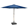 Yescom 13ft Wood Patio Umbrella with Base & Wheels