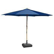 Yescom 13ft Wood Patio Umbrella with Base & Wheels, Navy Image