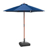 Yescom 9ft Wood Patio Umbrella with Base & Wheels