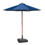 Yescom 9ft Wood Patio Umbrella with Base & Wheels Image