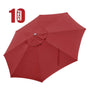 Yescom 13' Outdoor Market Umbrella Replacement Canopy 8-Rib, Red(10ct.) Image