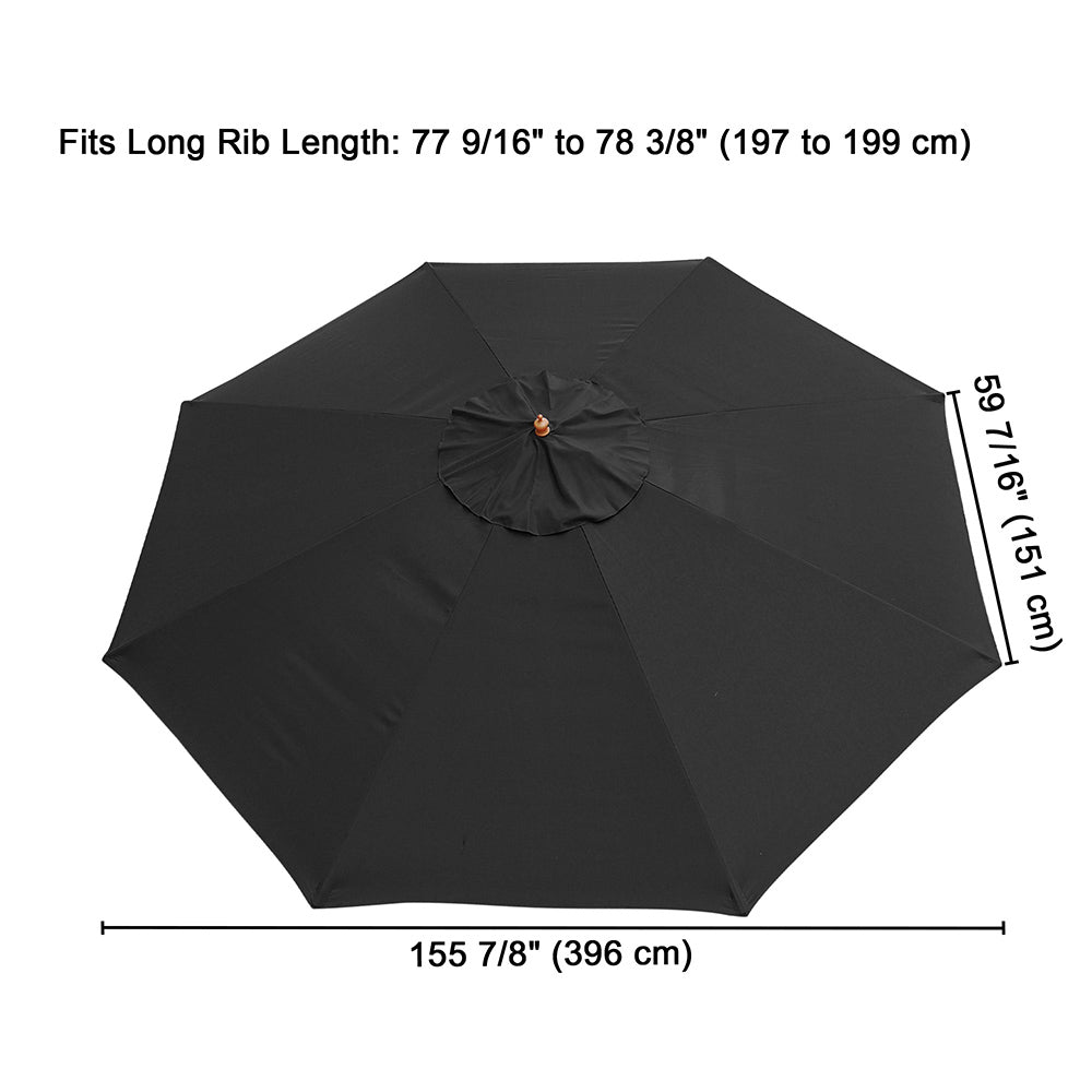Yescom 13' Outdoor Market Umbrella Replacement Canopy 8-Rib Image