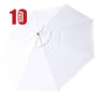 Yescom 13' Outdoor Market Umbrella Replacement Canopy 8-Rib, White(10ct.) Image