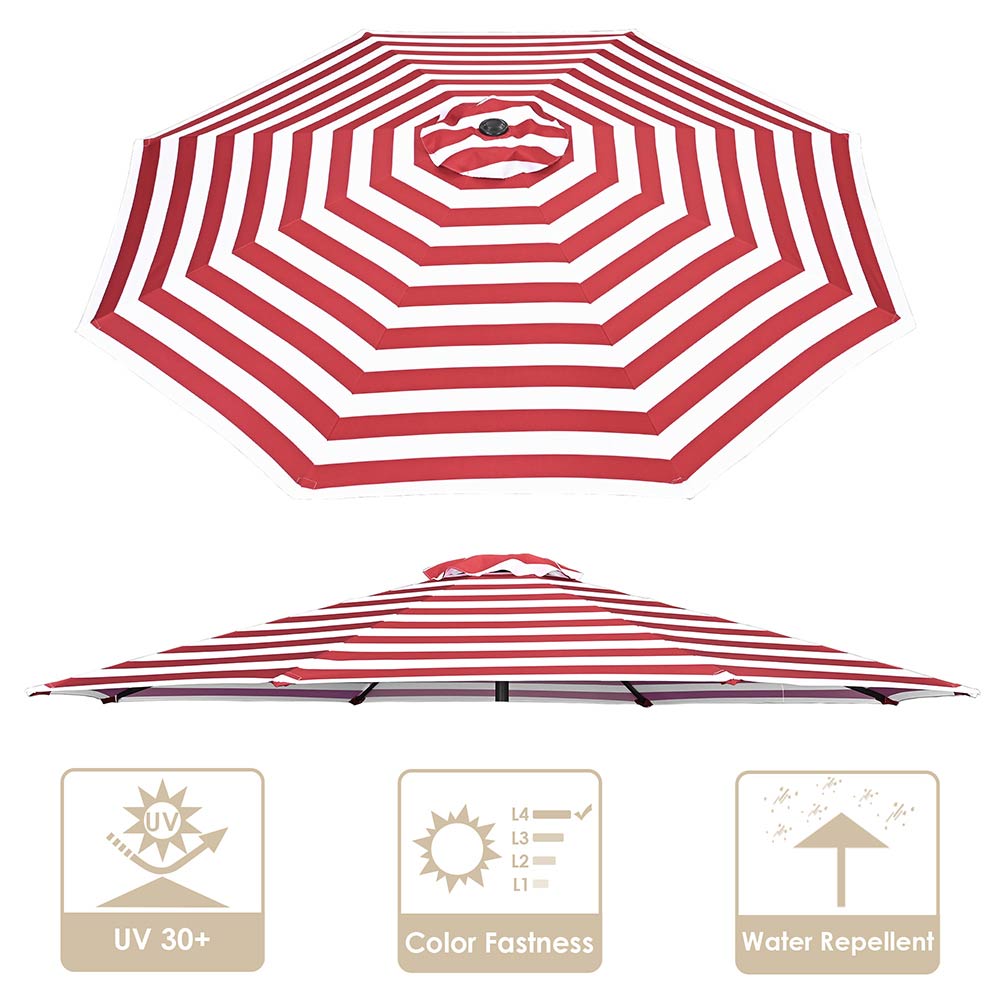 Yescom 8' Outdoor Market Umbrella Replacement Canopy Color Optional Image