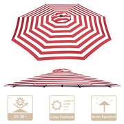 Yescom 8' Outdoor Market Umbrella Replacement Canopy Color Optional Image
