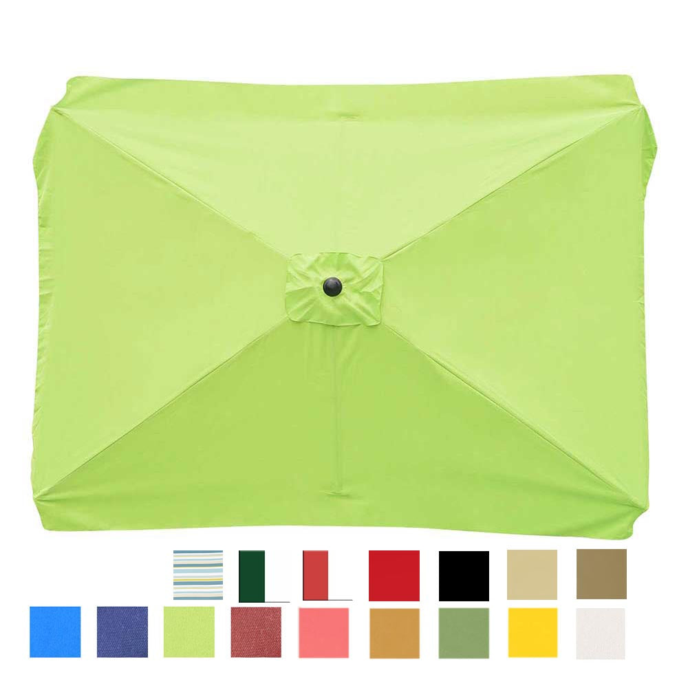 5 ft patio umbrellas PURPLE LEAF 15x9ft Double-Sided Rectangular Outdoor Market Umbrella with Base, Light Grey so you can start relaxing in no time 5-ft patio umbrella Patio Furniture