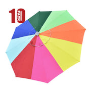 Yescom 8' Outdoor Market Umbrella Replacement Canopy Color Optional, Rainbow(10ct.) Image